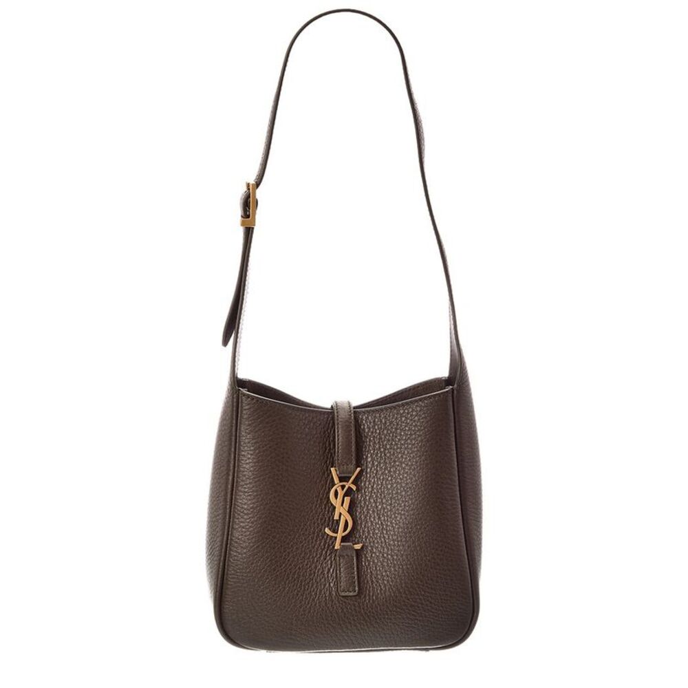 Saint Laurent Le5 Leather Hobo Bag, Green